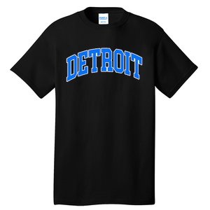 Detroit Michigan Throwback Design Print Classic Tall T-Shirt