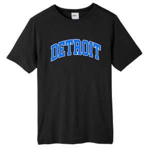 Detroit Michigan Throwback Design Print Classic Tall Fusion ChromaSoft Performance T-Shirt