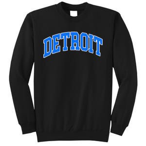 Detroit Michigan Throwback Design Print Classic Tall Sweatshirt