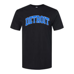 Detroit Michigan Throwback Design Print Classic Softstyle CVC T-Shirt