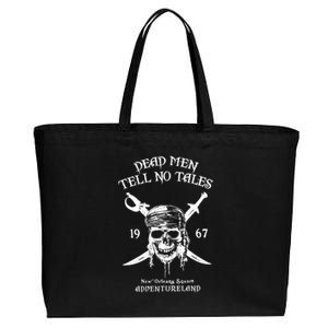 Dead Men Tell No Tales New Orleans Square Adventureland Pirates Cotton Canvas Jumbo Tote