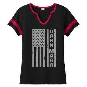 Dark Maga Trump 2024 Ladies Halftime Notch Neck Tee