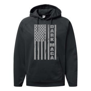 Dark Maga Trump 2024 Performance Fleece Hoodie