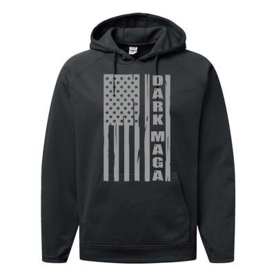 Dark Maga Trump 2024 Performance Fleece Hoodie