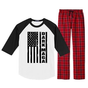 Dark Maga Trump 2024 Raglan Sleeve Pajama Set