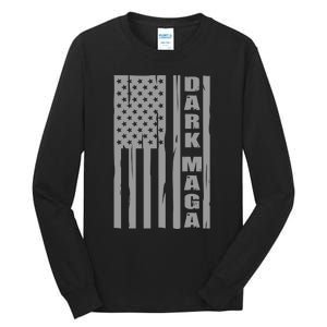 Dark Maga Trump 2024 Tall Long Sleeve T-Shirt