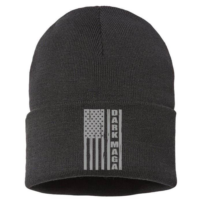 Dark Maga Trump 2024 Sustainable Knit Beanie