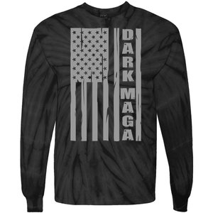 Dark Maga Trump 2024 Tie-Dye Long Sleeve Shirt