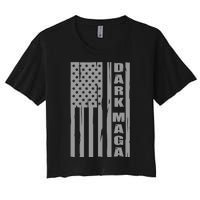 Dark Maga Trump 2024 Women's Crop Top Tee