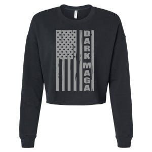 Dark Maga Trump 2024 Cropped Pullover Crew