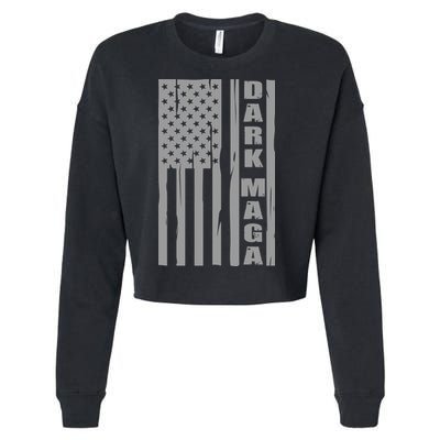 Dark Maga Trump 2024 Cropped Pullover Crew