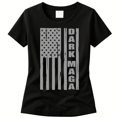 Dark Maga Trump 2024 Womens T-Shirt