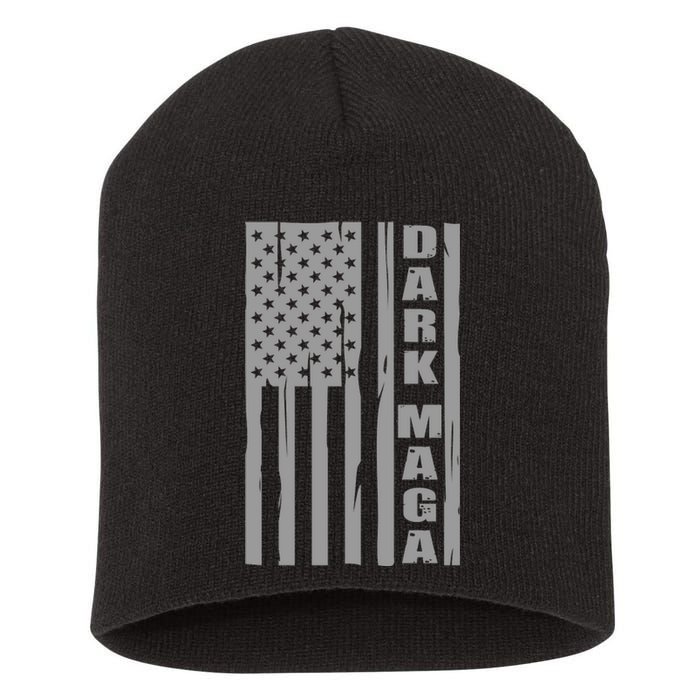 Dark Maga Trump 2024 Short Acrylic Beanie