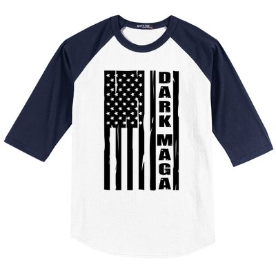 Dark Maga Trump 2024 Baseball Sleeve Shirt