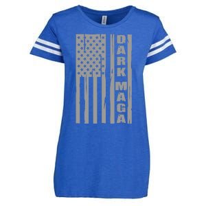 Dark Maga Trump 2024 Enza Ladies Jersey Football T-Shirt