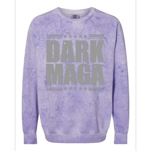 Dark Maga Trump 2024 Colorblast Crewneck Sweatshirt