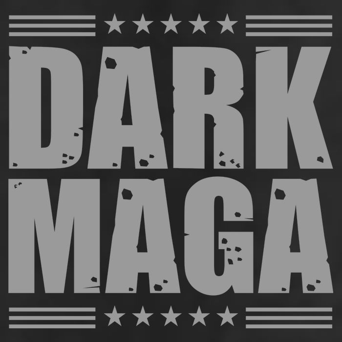 Dark Maga Trump 2024 7 Panel Mesh Trucker Snapback Hat