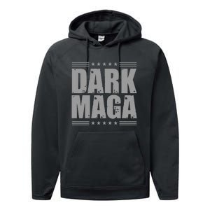 Dark Maga Trump 2024 Performance Fleece Hoodie