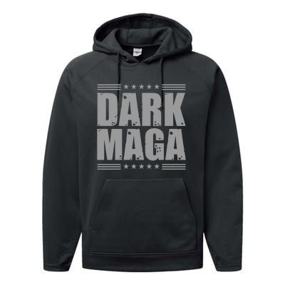 Dark Maga Trump 2024 Performance Fleece Hoodie