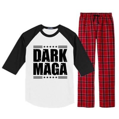 Dark Maga Trump 2024 Raglan Sleeve Pajama Set