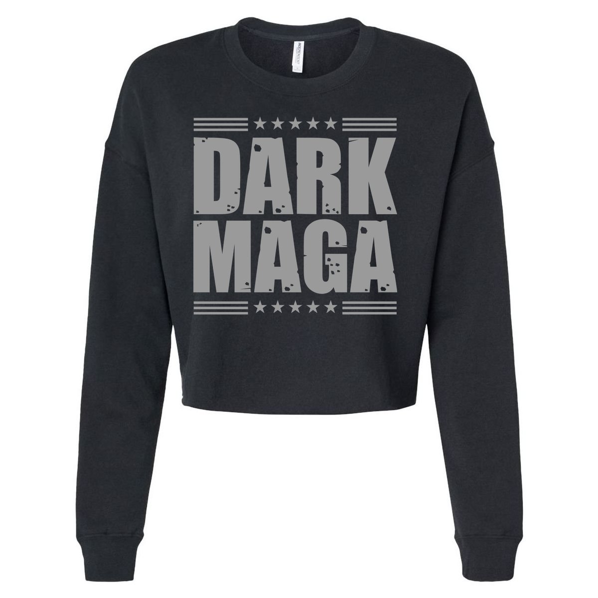 Dark Maga Trump 2024 Cropped Pullover Crew