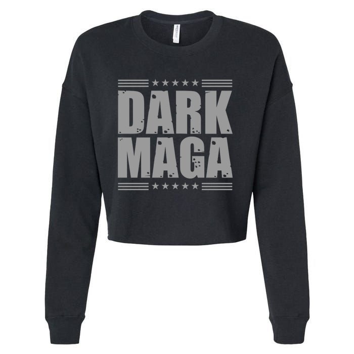 Dark Maga Trump 2024 Cropped Pullover Crew