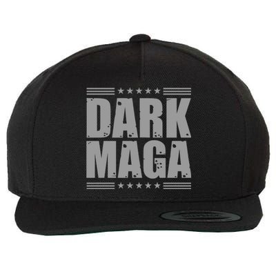 Dark Maga Trump 2024 Wool Snapback Cap