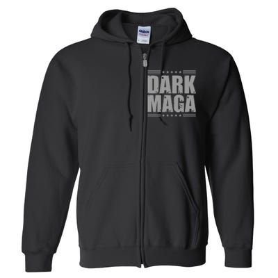 Dark Maga Trump 2024 Full Zip Hoodie