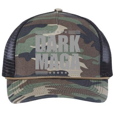 Dark Maga Trump 2024 Retro Rope Trucker Hat Cap