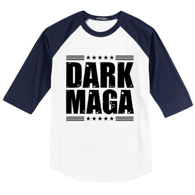 Dark Maga Trump 2024 Baseball Sleeve Shirt