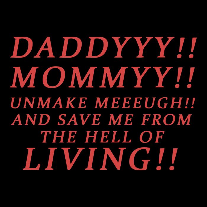 Daddy Mommy Unmake Me And Save Me From The Hell Of Living Zip Tote Bag