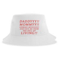 Daddy Mommy Unmake Me And Save Me From The Hell Of Living Sustainable Bucket Hat