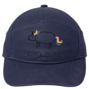 Death Metal Unicorn 7-Panel Snapback Hat