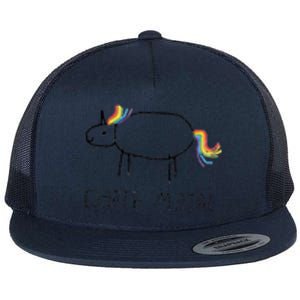 Death Metal Unicorn Flat Bill Trucker Hat