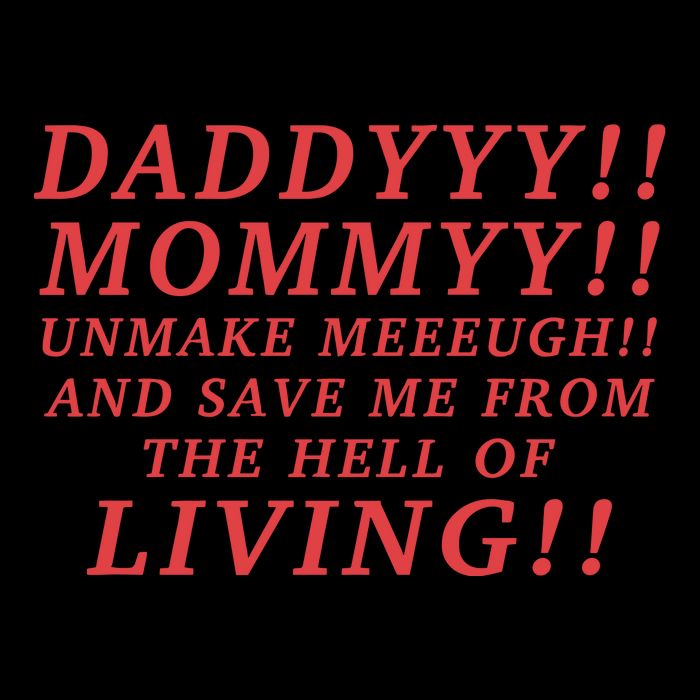 Daddyyy Mommyy Unmake Meeeugh And Save Me From The Hell Of Living Longlegs Women's Crop Top Tee