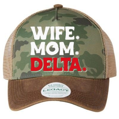 Delta Mom University Sister College Sorority Mom Legacy Tie Dye Trucker Hat