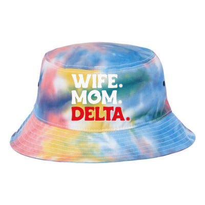 Delta Mom University Sister College Sorority Mom Tie Dye Newport Bucket Hat