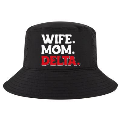 Delta Mom University Sister College Sorority Mom Cool Comfort Performance Bucket Hat