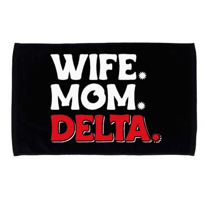 Delta Mom University Sister College Sorority Mom Microfiber Hand Towel