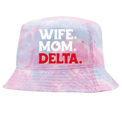 Delta Mom University Sister College Sorority Mom Tie-Dyed Bucket Hat