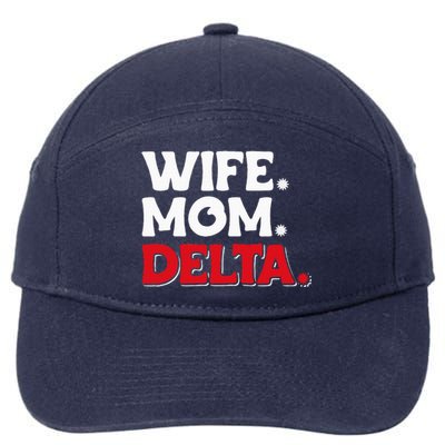 Delta Mom University Sister College Sorority Mom 7-Panel Snapback Hat