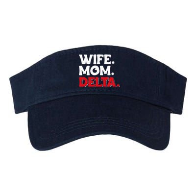 Delta Mom University Sister College Sorority Mom Valucap Bio-Washed Visor