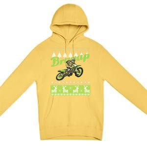 Dirtbike Motocross Ugly Christmas Sweatshirt Xmas Costume Premium Pullover Hoodie