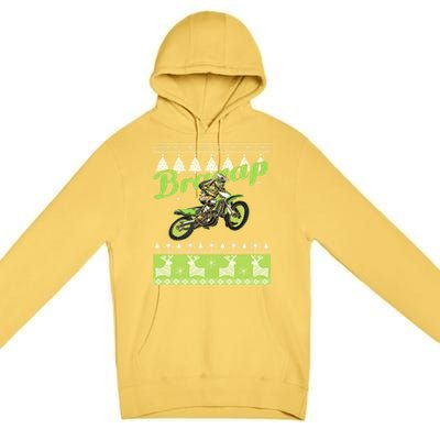 Dirtbike Motocross Ugly Christmas Sweatshirt Xmas Costume Premium Pullover Hoodie