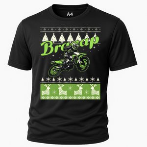 Dirtbike Motocross Ugly Christmas Sweatshirt Xmas Costume Cooling Performance Crew T-Shirt