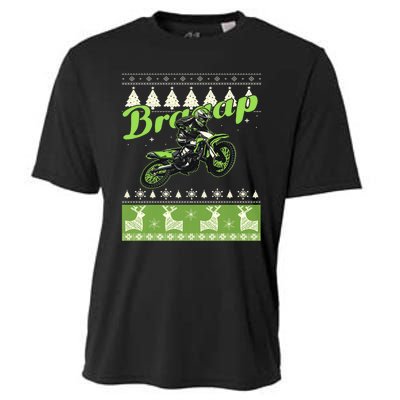 Dirtbike Motocross Ugly Christmas Sweatshirt Xmas Costume Cooling Performance Crew T-Shirt