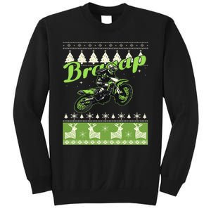 Dirtbike Motocross Ugly Christmas Sweatshirt Xmas Costume Sweatshirt