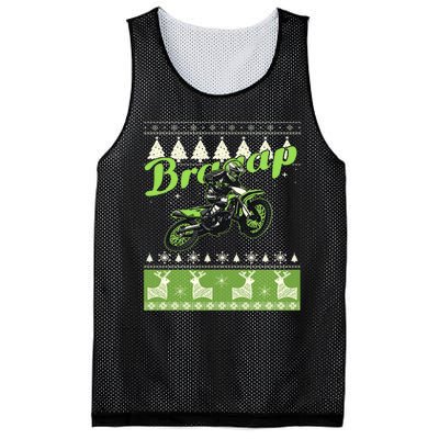 Dirtbike Motocross Ugly Christmas Sweatshirt Xmas Costume Mesh Reversible Basketball Jersey Tank