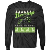 Dirtbike Motocross Ugly Christmas Sweatshirt Xmas Costume Tie-Dye Long Sleeve Shirt