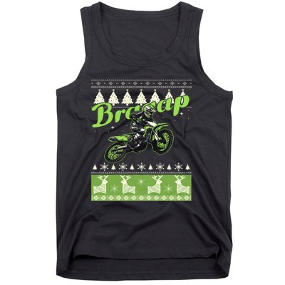 Dirtbike Motocross Ugly Christmas Sweatshirt Xmas Costume Tank Top